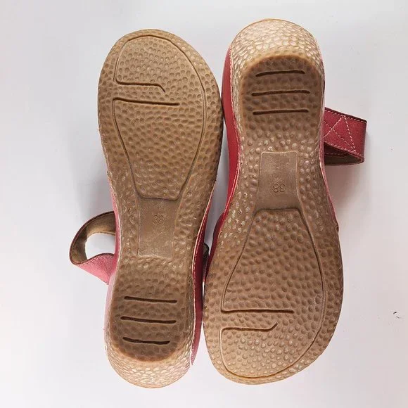 Spring Step L'Artiste Women's Gloss Mary Jane Flat in Red, Size 38 - Picture 11 of 11